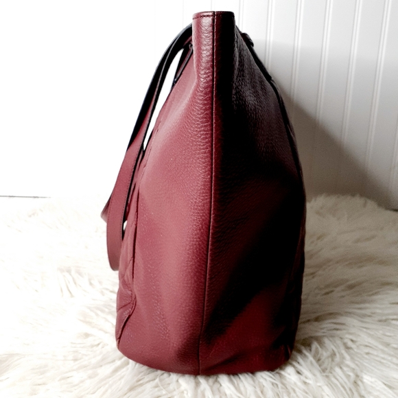 Vera Bradley Avery Claret Leather Tote - Picture 5 of 15